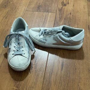 Silver Star Accent Low Top Sneakers